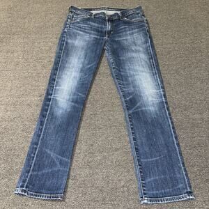 Citizens of Humanity Phoebe Slim Straight‎ Crop Jeans Womens 28W Blue Denim